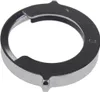 A close-up studio shot of a silver and black ring-shaped object with cutouts. Produktbild-Vorschau