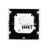 The back of a digital thermostat with connection terminals and labels. Podgląd zdjęcia produktu