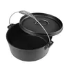 Dutch Oven 4.5L Gusseisen Feuertopf Gusstopf Schmortopf Produktbild-Vorschau 6