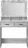 vidaXL Toaletný stolík Grey Sonoma 79 x 41 x 135 cm Náhľad obrázku produktu 4