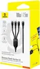 BASEUS Starker 3in1 Kabel: USB-C Lightning, PD 100W, Nylon Produktbild-Vorschau 3