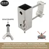 Sonnenschirmhalter aus Edelstahl für Balkongeländer rund Produktbild-Vorschau 6