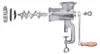An exploded view of a meat grinder, showing its individual components laid out against a white background. Náhled obrázku produktu