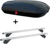 Dachbox VDPBA320 320Ltr carbonlook abschließbar  + Alu Produktbild-Vorschau 1