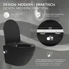 LuxeBath Spülrandloses Wand Hänge-WC mit Bidet-Funktion, Produktbild-Vorschau 3