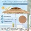 COSTWAY slnečník Hawaii 270 cm, plážový slnečník PE-slamený Náhľad obrázku produktu 4