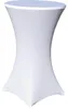 Stehtisch Husse Weiss Ø 80 cm mit Fußlaschen Stretch Produktbild-Vorschau 1