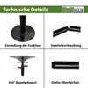 Pole Dance Tanzstange schwarz 231 - 274 cm Ø 45 mm Produktbild-Vorschau 6
