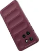 A burgundy phone case with a textured back. Produktbild-Vorschau