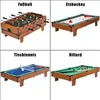 Table de jeu 4 en 1 : baby-foot, billard, tennis de table, Voir les images du produit 5
