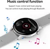 A smartwatch displaying music controls, surrounded by musical notes. Náhled obrázku produktu