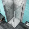 90x70x185cm Falttür Drehtür Eckeinstieg Duschabtrennung Produktbild-Vorschau 5