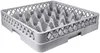 A gray plastic dish rack with compartments for glasses. Produktbild-Vorschau