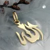 Anhänger 18x15mm Allah glänzend 14Kt GOLD gold 18x15mm Produktbild-Vorschau 2