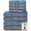 Komfortec 8er Handtuch Set aus 100% Baumwolle, 4 Badetücher Produktbild-Vorschau 1