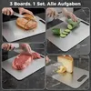 Ensemble de 3 planches à découper en acier inoxydable Voir les images du produit 12