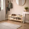 DOCHTMANN Botník se 2 policemi dřevěný 74x30x26cm Náhled obrázku produktu 4