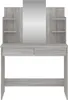 vidaXL Toaletní stolek se zrcadlem Grey Sonoma 96x39x142 cm Náhled obrázku produktu 3