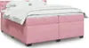 vidaXL Boxspringbett mit Matratze Rosa 200x200 cm Samt Produktbild-Vorschau 2