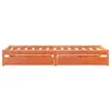 Massivholzbett ohne Matratze Wachsbraun 90x190 cm Produktbild-Vorschau 4