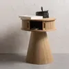 karri nachttisch rund holz natur Produktbild-Vorschau 5