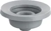 A gray rubber seal or gasket is shown in a studio shot against a white background. Produktbild-Vorschau