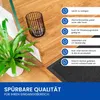 Hochwertige Fußmatte Anthrazit Schwarz 40x60cm groß für Produktbild-Vorschau 5