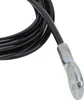 A close-up of a black cable with a metal fitting. Podgląd zdjęcia produktu