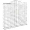 Gabionen mit Hochbogen 4 Stk. 200x50x180/200cm Verzinktes Produktbild-Vorschau 3