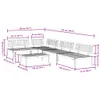 The Living Store 5-tlg. Garten-Sofagarnitur aus Paletten Produktbild-Vorschau 9