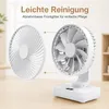 4x 4000mAh Akku Tischventilatoren, 4 Stufen, 90° Automatik Produktbild-Vorschau 7
