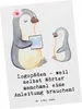 Mr. & Mrs. Panda Postkarte Logopädin Helden - Weiß - Produktbild-Vorschau 1