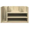 A wooden desk organizer with multiple shelves and compartments. Anteprima dell’immagine prodotto