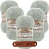 5 x ALIZE Angora Gold 515 Green Almond mit Label Produktbild-Vorschau 1