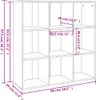 vidaXL Knihovna kouřový dub 98x29x97,5 cm Náhled obrázku produktu 7