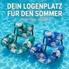 2er-Set Pool-Liegen – POOLYRA Grün+Blau Produktbild-Vorschau 4