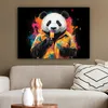 MuchoWow® - Leinwandbilder - Graffiti - Sommer - Panda - Produktbild-Vorschau 5