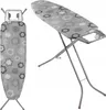 A folded and an unfolded ironing board are shown against a white background. Produktbild-Vorschau