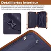 Koffer Trolley Koffer Reisekoffer von ABS Hartschalen Produktbild-Vorschau 6