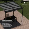 Blumfeldt Pergola 3x3 m - Wetterfestes Polyesterdach, Produktbild-Vorschau 3