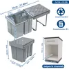 LARS360 Système de tri des déchets de cuisine Poubelle Voir les images du produit 2