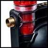 Close-up view of a water filter component with a brass fitting. Produktbild-Vorschau