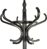 A black coat rack with multiple hooks. Anteprima dell’immagine prodotto