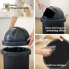 Rotho Abfalleimer 30 l ROLL BOB - Mülleimer mit Produktbild-Vorschau 3