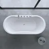 doporro Baignoire îlot ovale 180cm blanc Vicenza602 pour Voir les images du produit 6