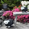 Schwarzes Schaf Gartenfigur 23 cm hoch Deko Figur Produktbild-Vorschau 4
