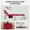 CASARIA® Sonnenliege Klappbar Wetterfest Gartenliege Mit Produktbild-Vorschau 5
