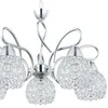 HowHomely Pendelleuchte Crystal fünffach silber 70x50 cm Produktbild-Vorschau 2