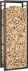 vidaXL Brennholzregal Mattschwarz 50x28x132 cm Stahl Produktbild-Vorschau 5