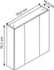 Spiegelschrank Möbelpartner Basic 70 x 16 x 70 cm weiß Produktbild-Vorschau 5